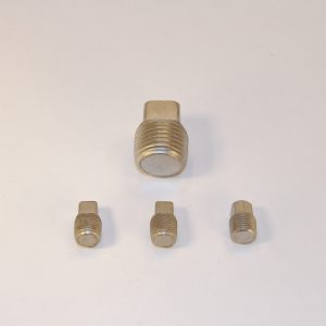 Deluxe Timing and Oil Pan Plug set, 4 Pieces, Nickle Plated