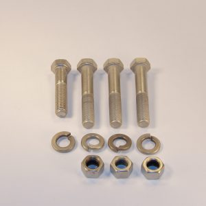 Spline Shaft Bearing Bolt, Nut & Lockwasher Kit, Nickle Plated