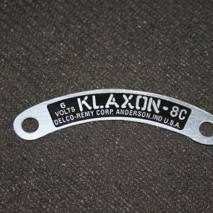 Klaxon 8 Horn Name Tag