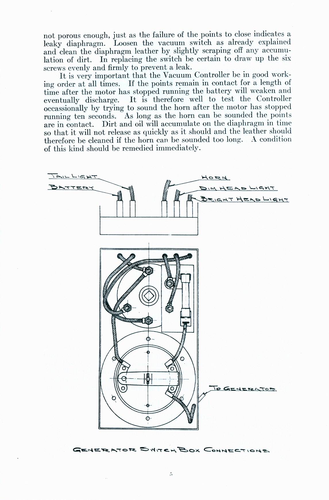 1915 Remy Instructions Book Model 15 Generator - Image 3