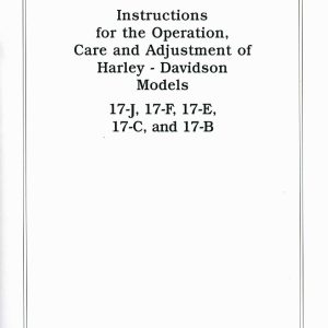 1917 Harley Operations & Care
