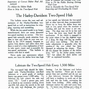 1917 Harley Service Bulletin # 53