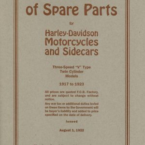 1917-1923 Harley Parts Book