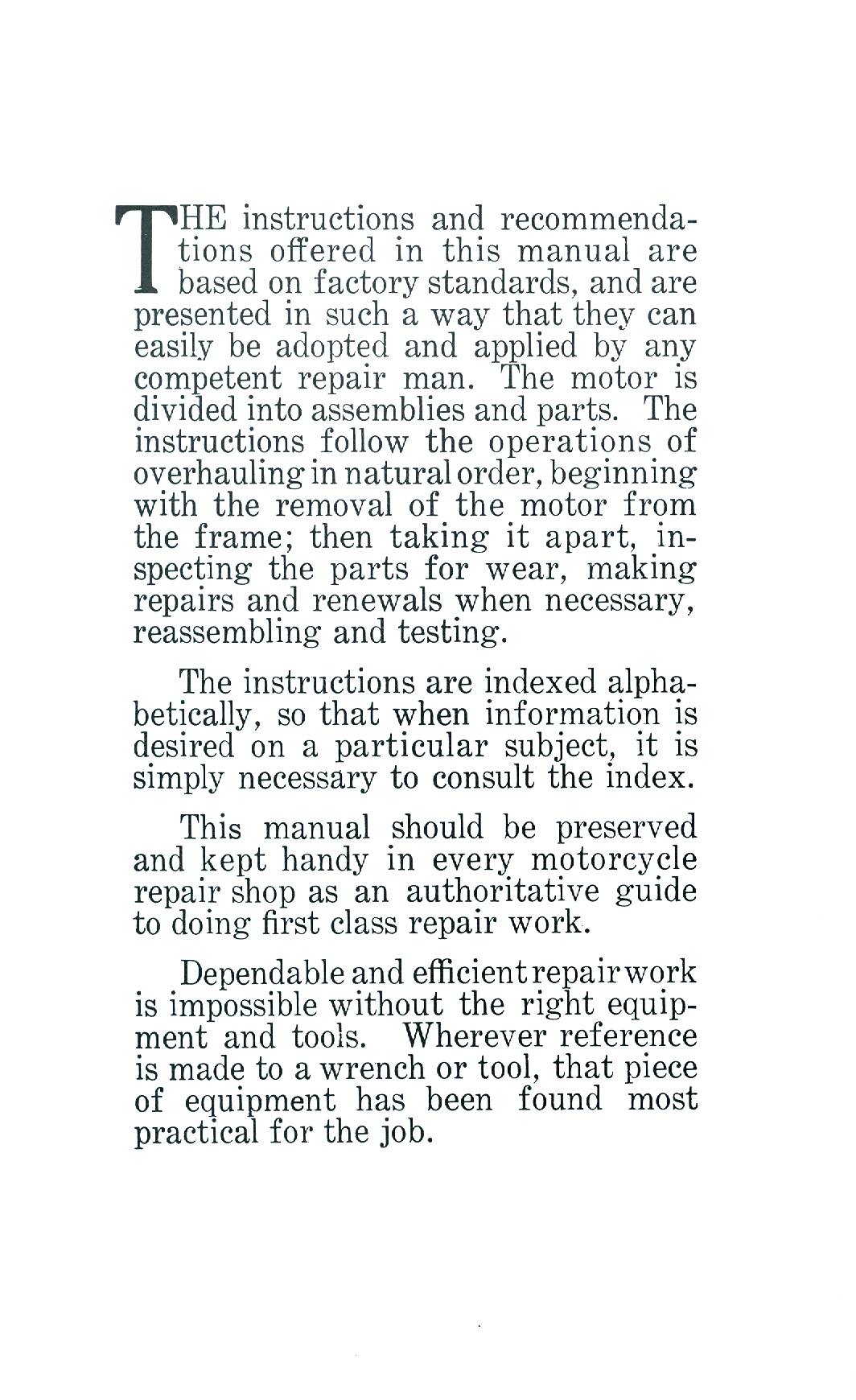 1918 Harley Motor Repair Manual - Image 2