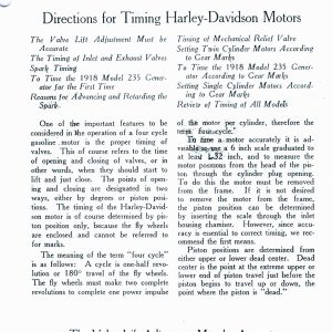 1918 Harley Service Bulletin #65