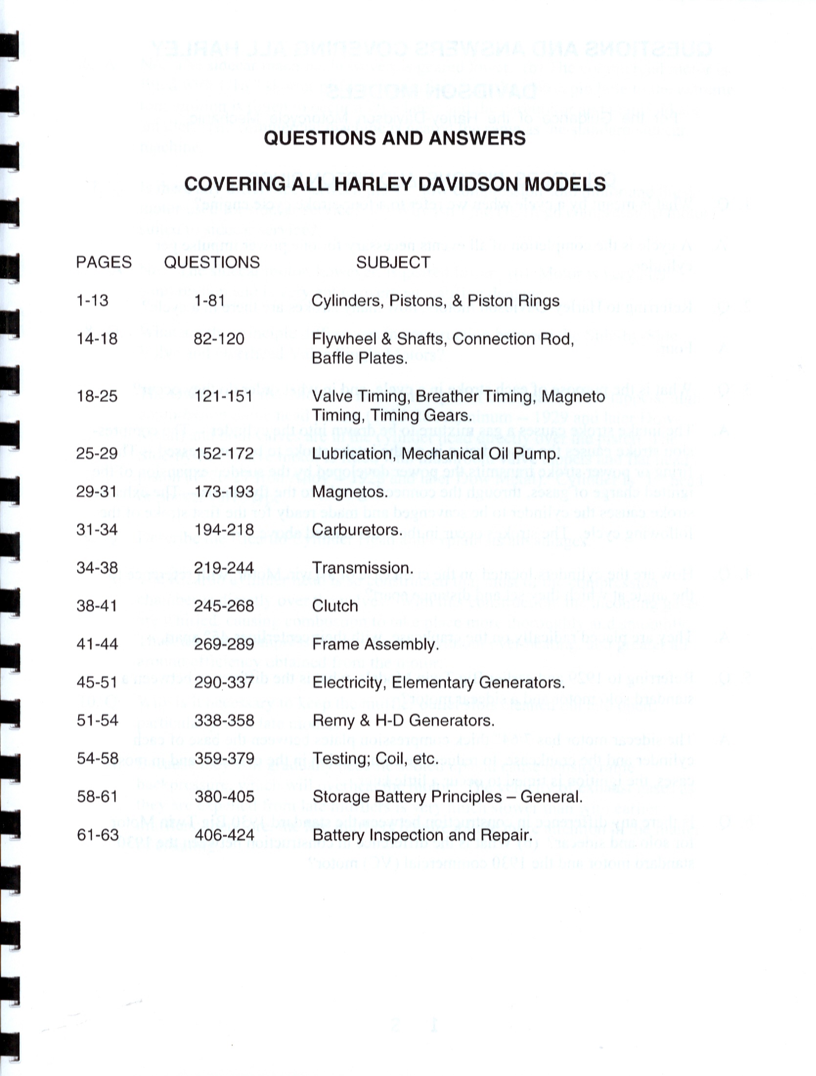 1930 Harley Technical Data - Image 2