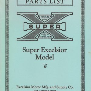 1925-1926 Super X Parts Book