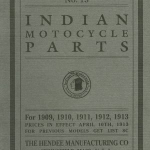1909-1913 Indian Parts Book