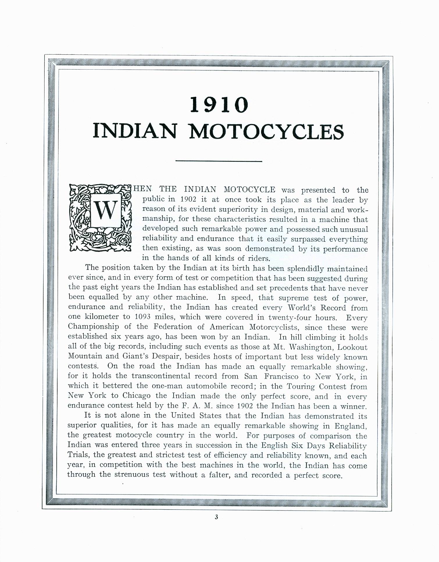 1910 Indian Sales Catalog - Image 3