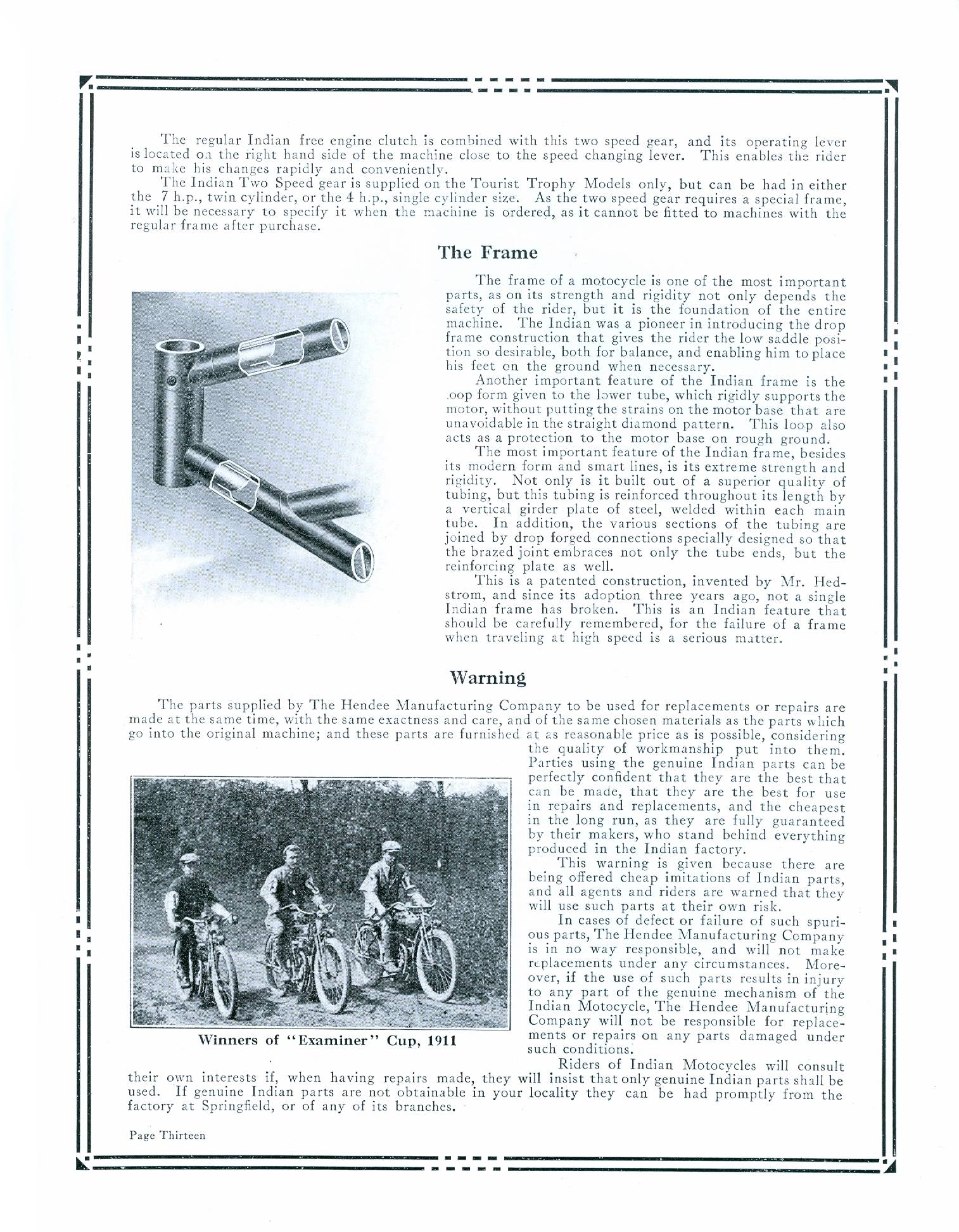 1912 Indian Sales Catalog - Image 3