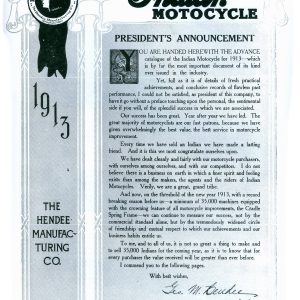 1913 Indian Sales Catalog