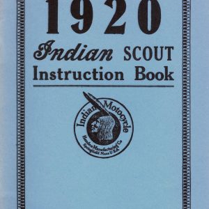 1920 Indian Scout Operations & Care Type G-20