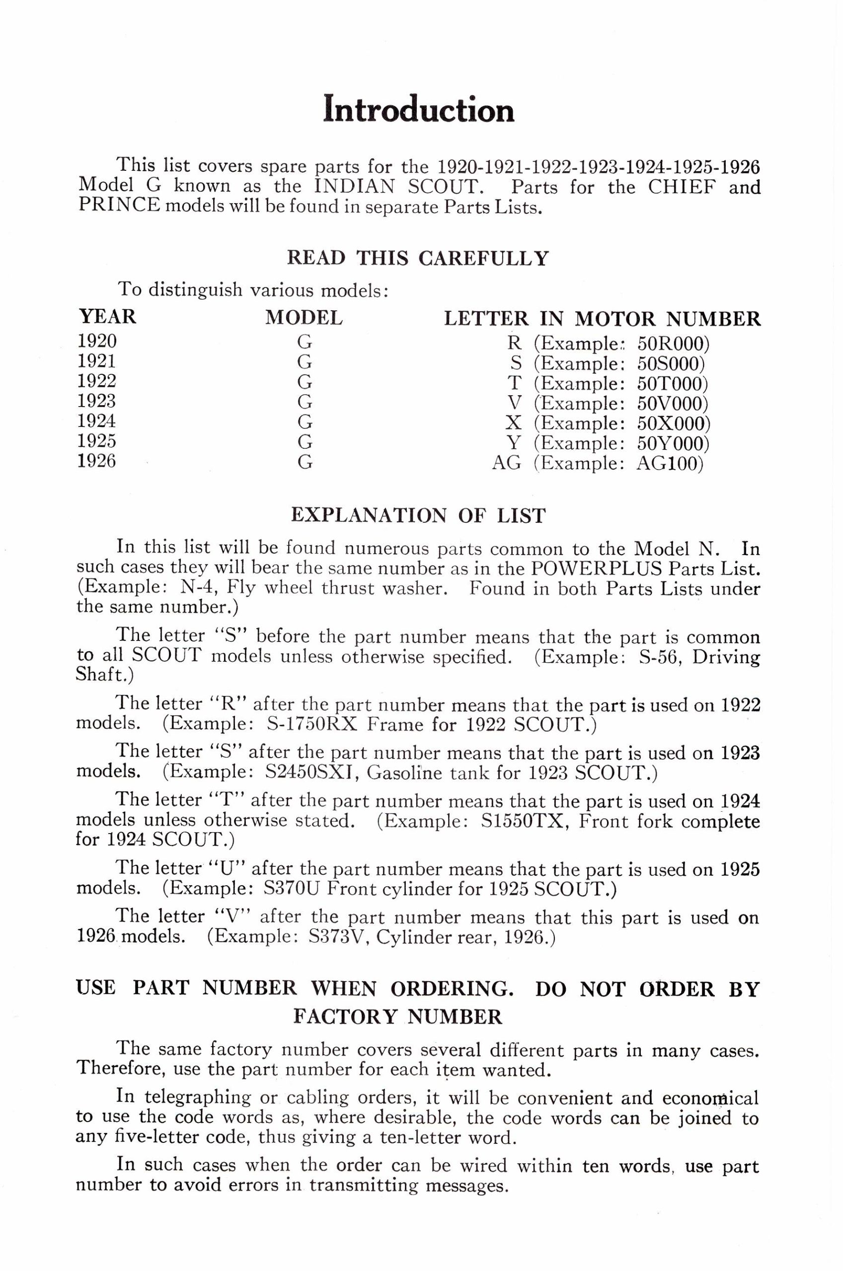 1920-1926 Indian Scout Parts Book - Image 3