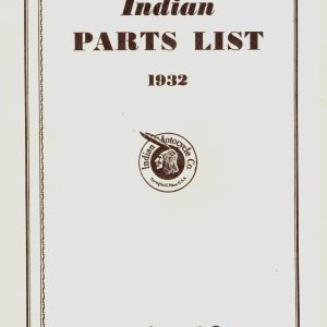 1932 203 & 303 Indian Parts Book