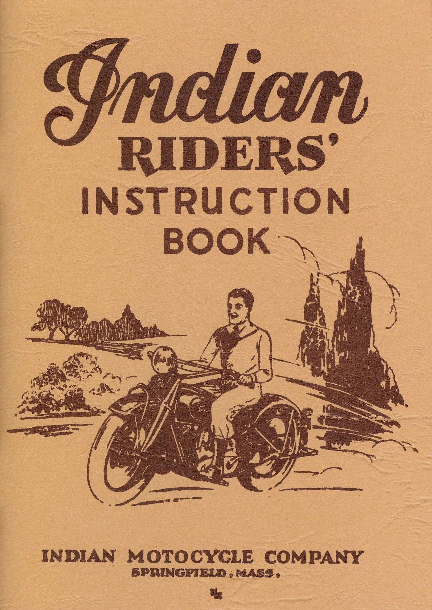 1938 Indian Rider's Instructions Book