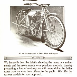 1913 THOR MOTORCYCLES BROCHURE