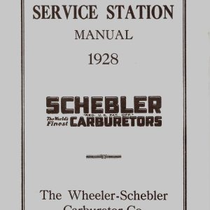 1928 Schebler Carburetor Service Manual