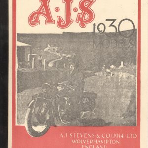 1930 AJS catalog  14 pages
