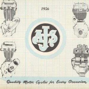 1956 AJS catalog 10 pages