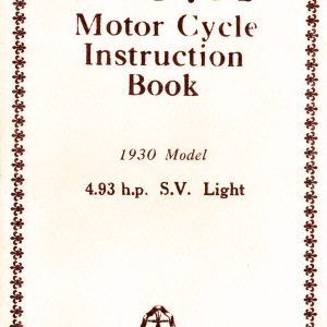 1930 BSA Instruction book 36 pages