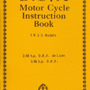 1935 BSA Instruction book 48 pages