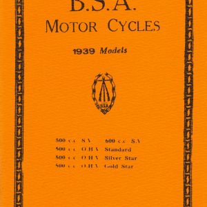 1939 BSA Riders Instruction book 64 pages