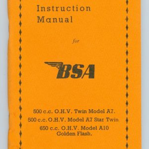 BSA Instruction Manual 80 pages