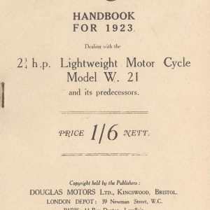 1923 Douglas Handbook  88 pages