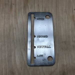 Gear Shift Control Plate