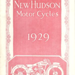 1929 New-Hudson catalog 12 pages