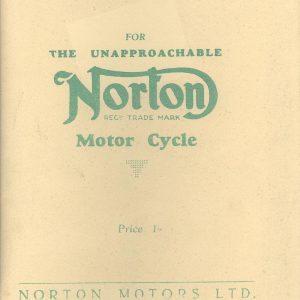 1934 Norton Instruction Manual  46 pages