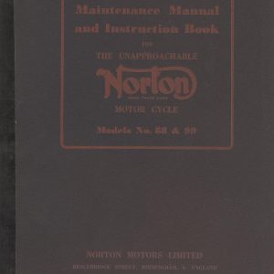 Norton Maintenance Manual & Instr. 38 pp