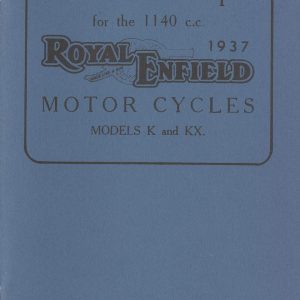 1937 Royal Enfield Hints & Tips 32 pages