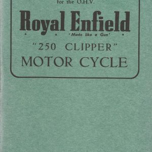 1954 Royal Enfield Instruction  40 pages