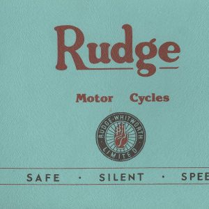 1938 Rudge catalog 12 pages