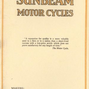 1927 Sunbeam catalog 16 pages