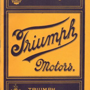 1912 Triumphs catalog 44 pages