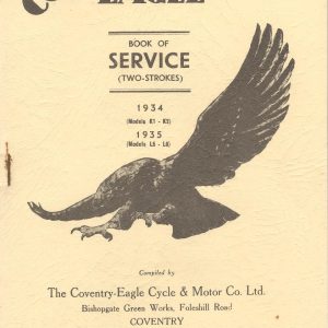 1934-1935 Coventry Eagle Book of Service..48 pp