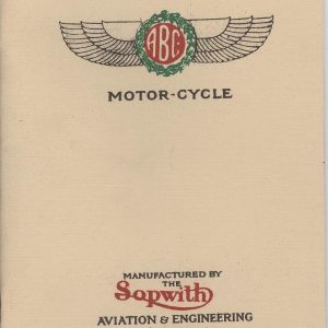1920 ABC Motorcycle catalog  32 pages