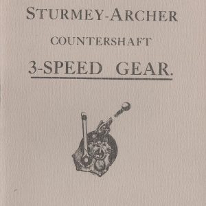 1914-1916 Sturmey-Archer Countershaft Gear 16 pages
