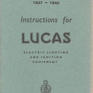 1937-40 Lucas Lighting & Ignition