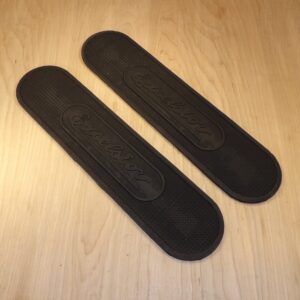 Foot board mat set, "Excelsior" script