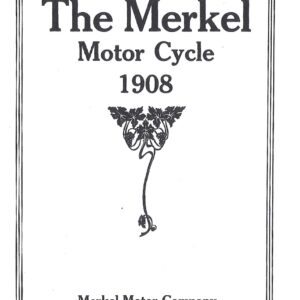 1908 Flying Merkel Sales Brochure,      Black & White Copy